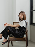 Frill Strap Wide Leg Salopette