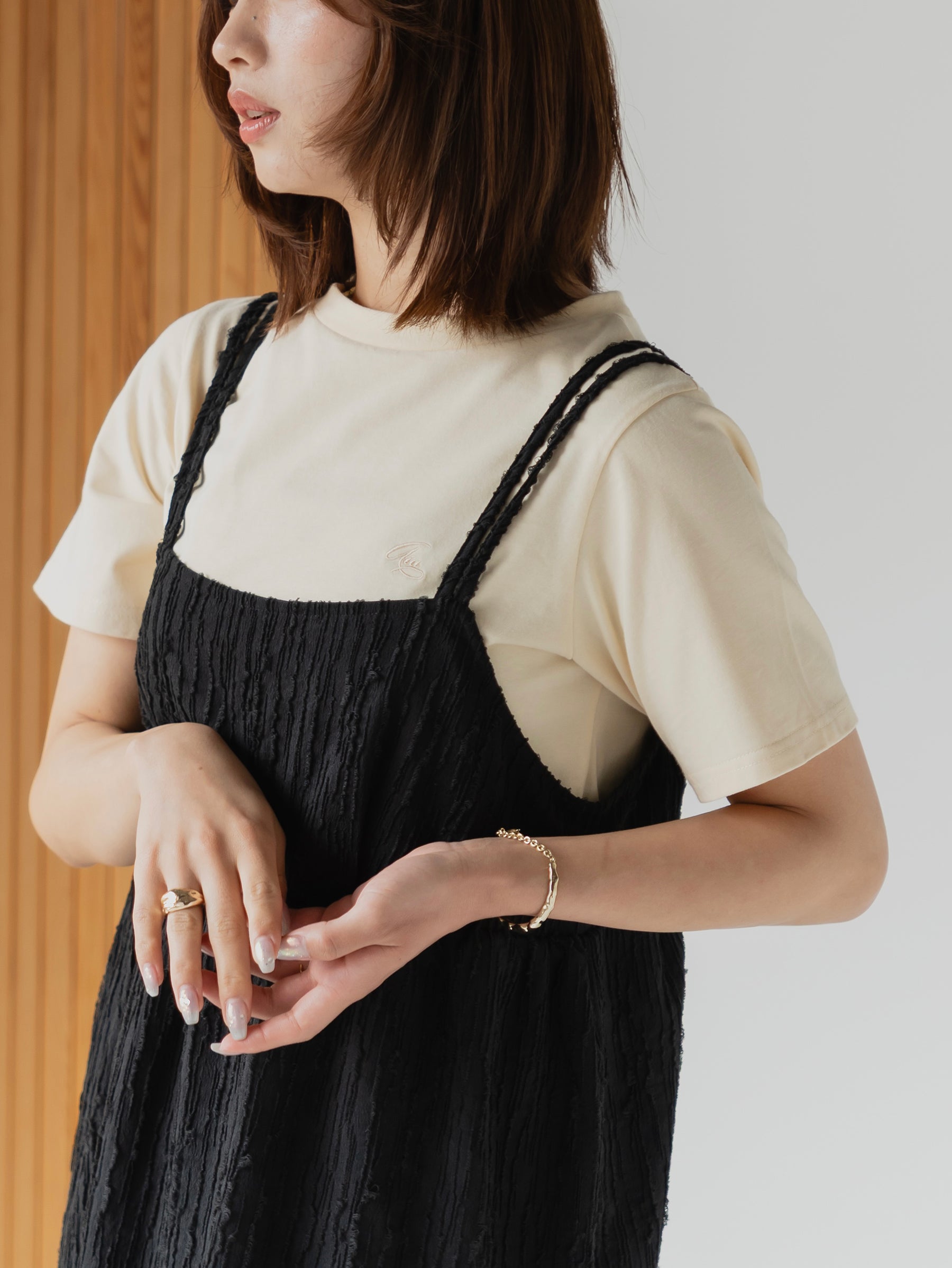 Logo Embroidered Cotton Tee