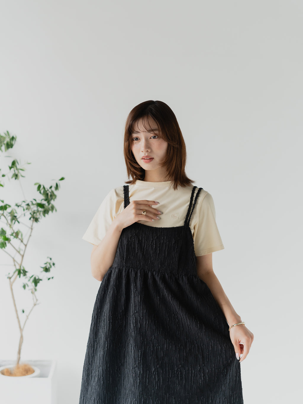Logo Embroidered Cotton Tee