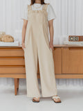 Frill Strap Wide Leg Salopette