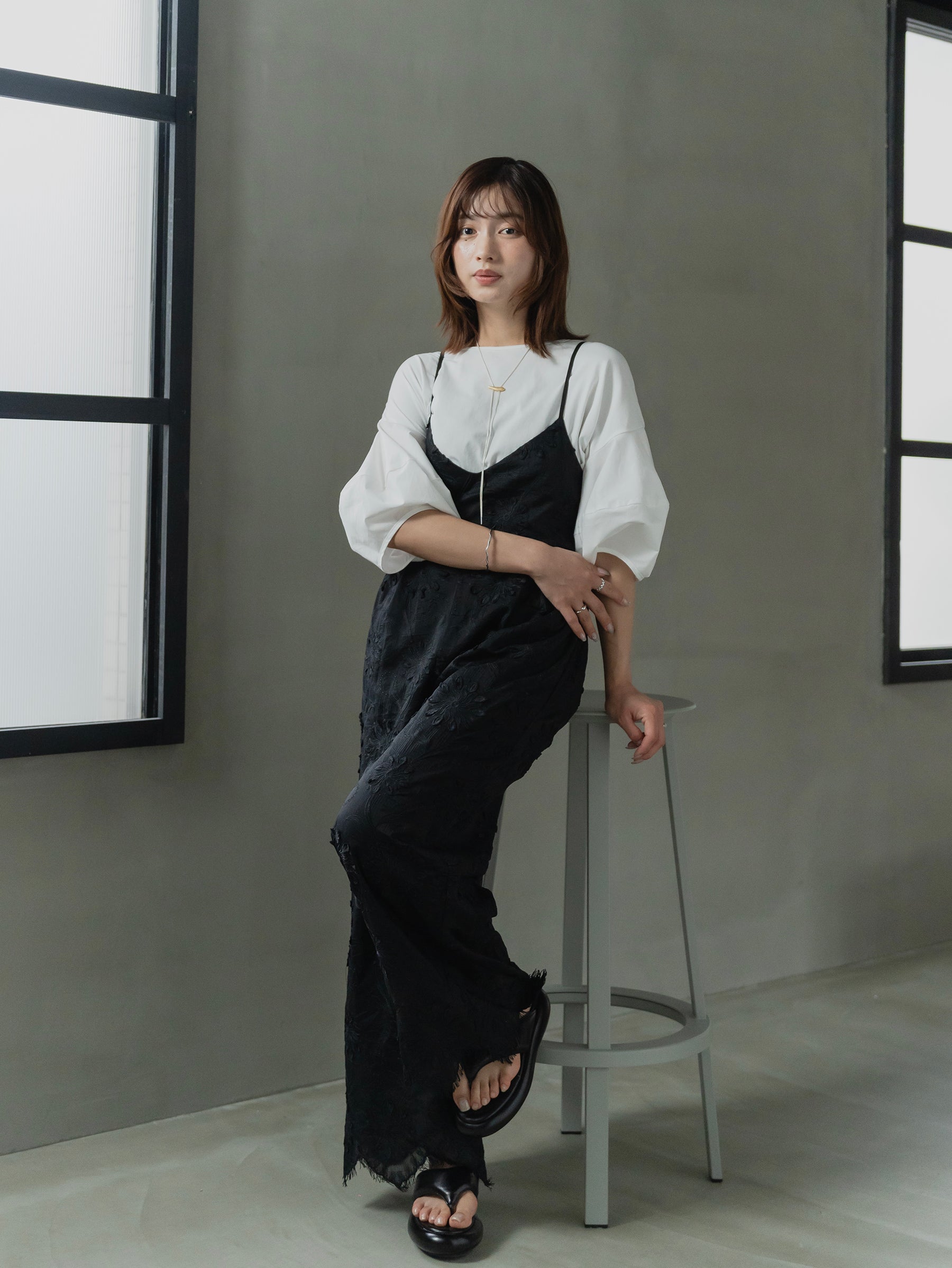 Floral Embroidered Wide Leg Salopette
