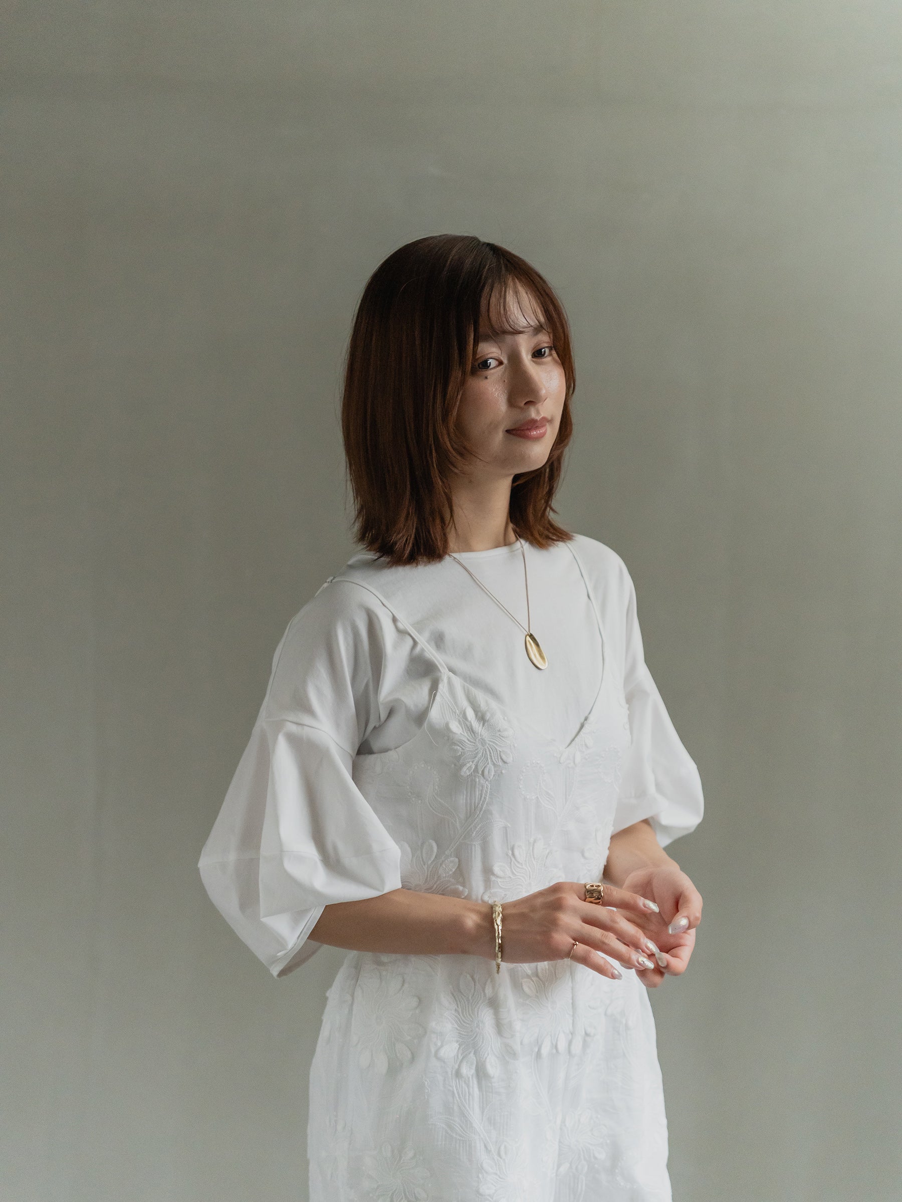 Back Tie Balloon Sleeve Tee