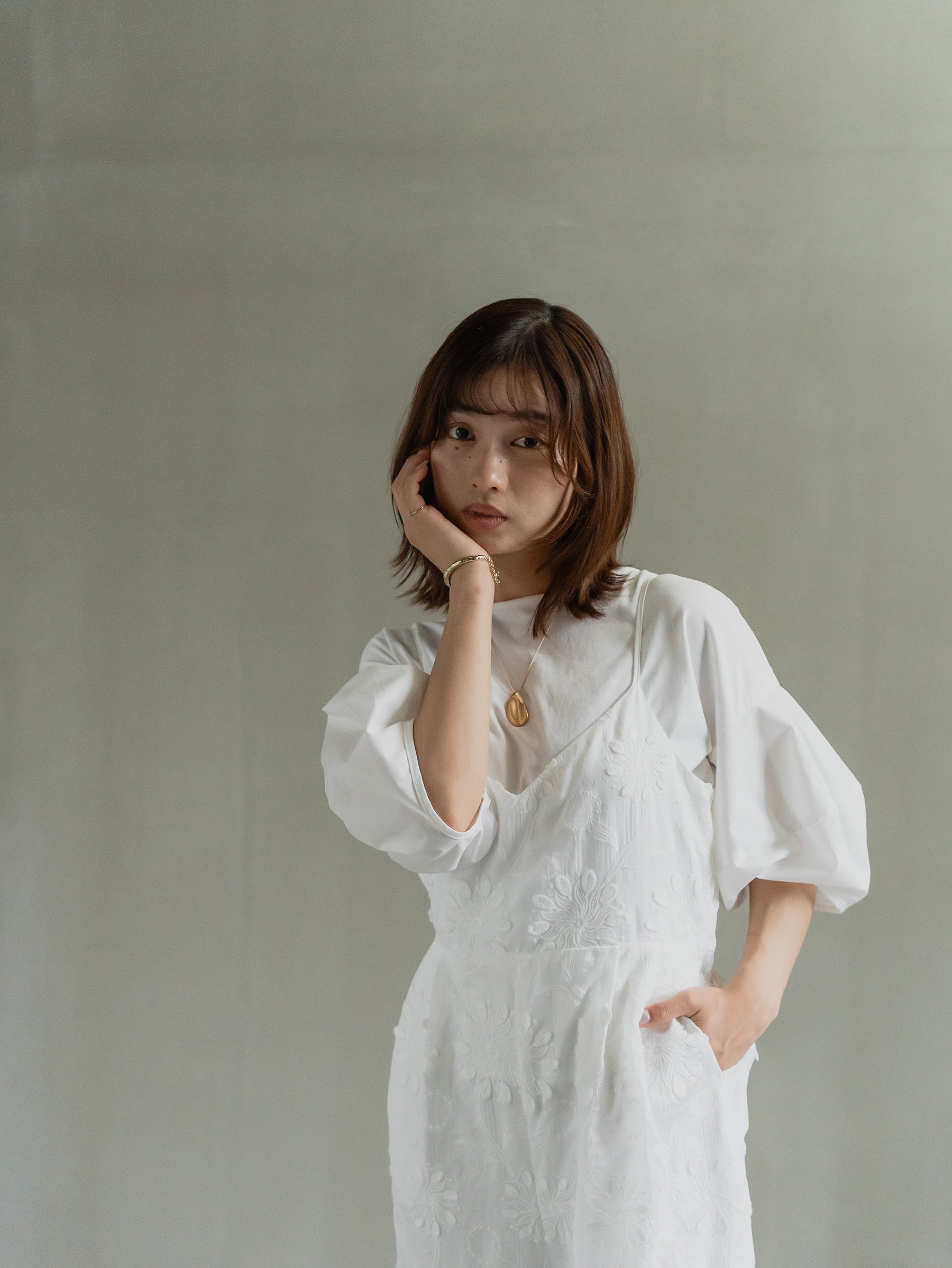 Back Tie Balloon Sleeve Tee