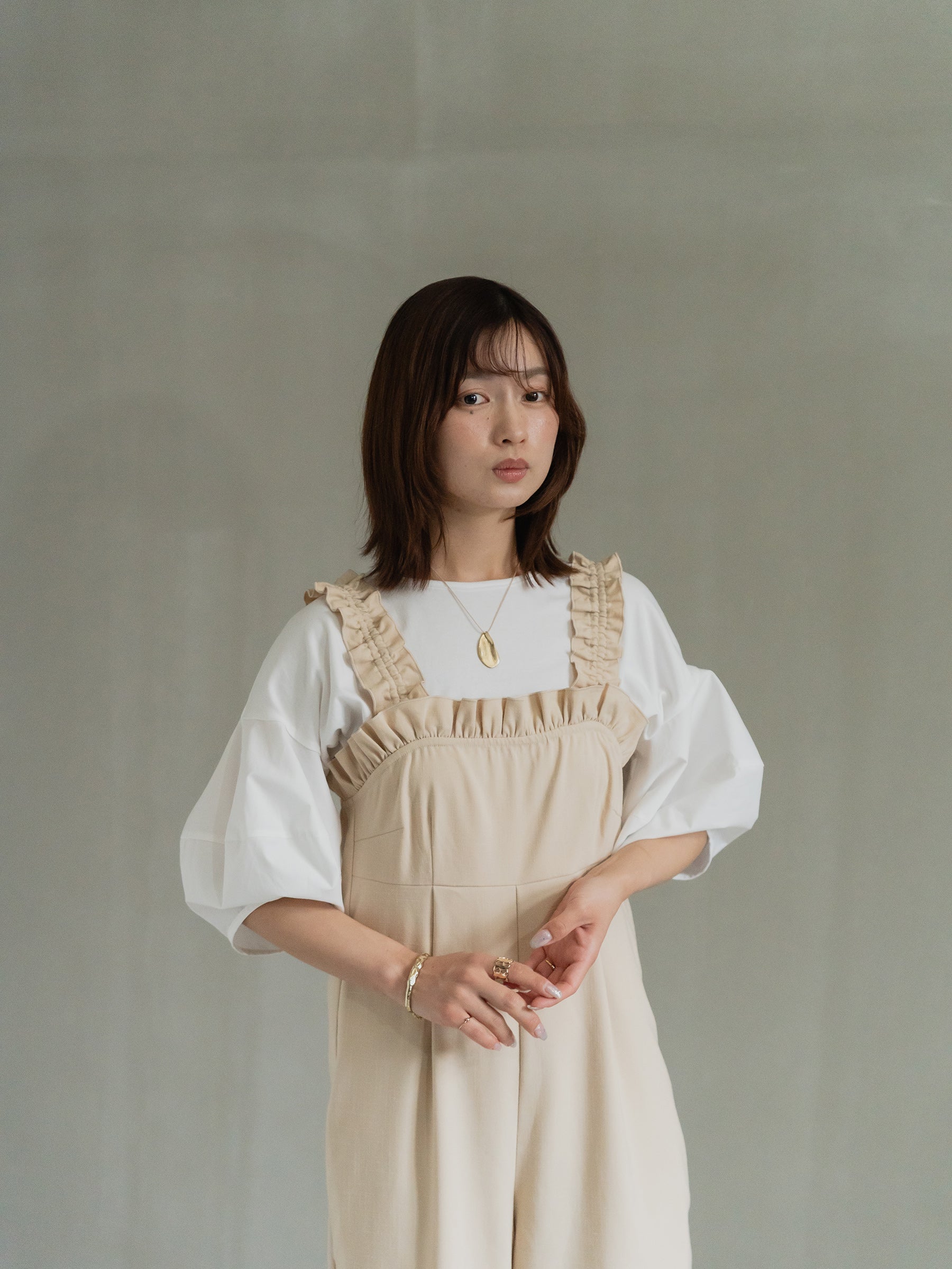 Back Tie Balloon Sleeve Tee