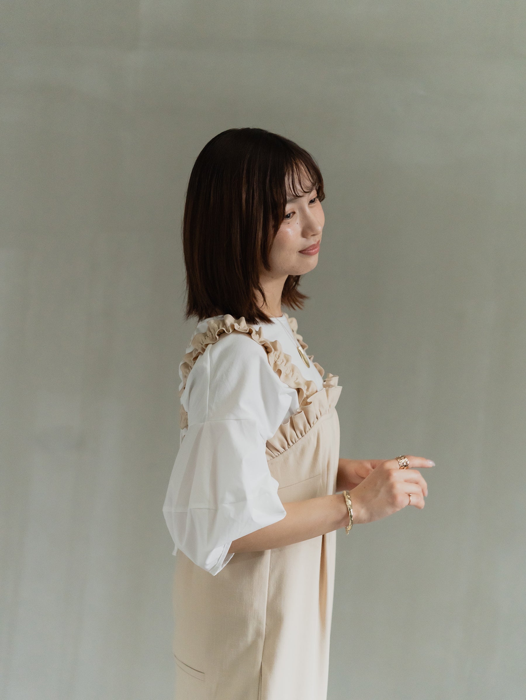 Back Tie Balloon Sleeve Tee