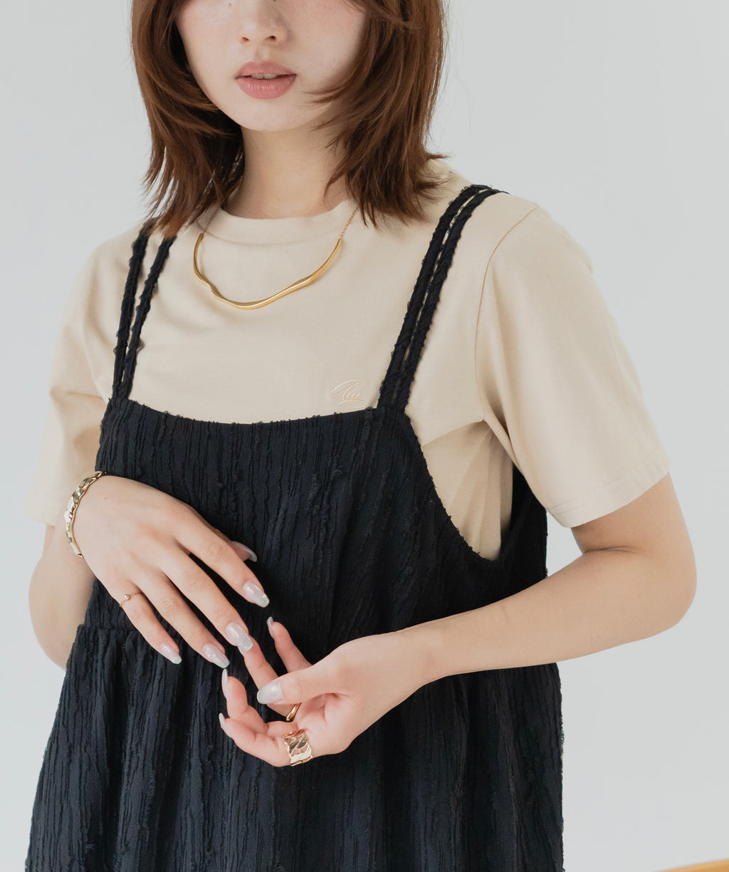 Logo Embroidered Cotton Tee